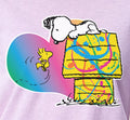 Peanuts Womens' Snoopy Woodstock Keep Calm Hug On Character Splatter Paint Sleep Pajama Set