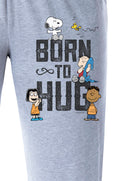 Peanuts Womens' Snoopy Charlie Brown Born To Hug Sleep Pajama Pants