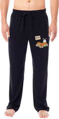 Peanuts Mens' Halloween Pumpkin Snoopy Boo! Character Classic Sleep Pajama Pants