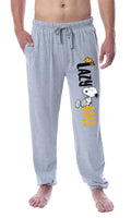Peanuts Men's Snoopy and Woodstock Lazy Days Sleep Jogger Pajama Pants