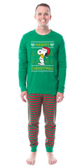 Peanuts Christmas Ugly Sweater Tight Fit Cotton Matching Family Pajama Set
