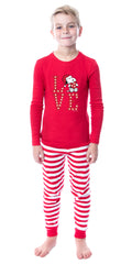 Peanuts Family Christmas Love Snoopy Santa Sleep 2 Piece Pajama Set