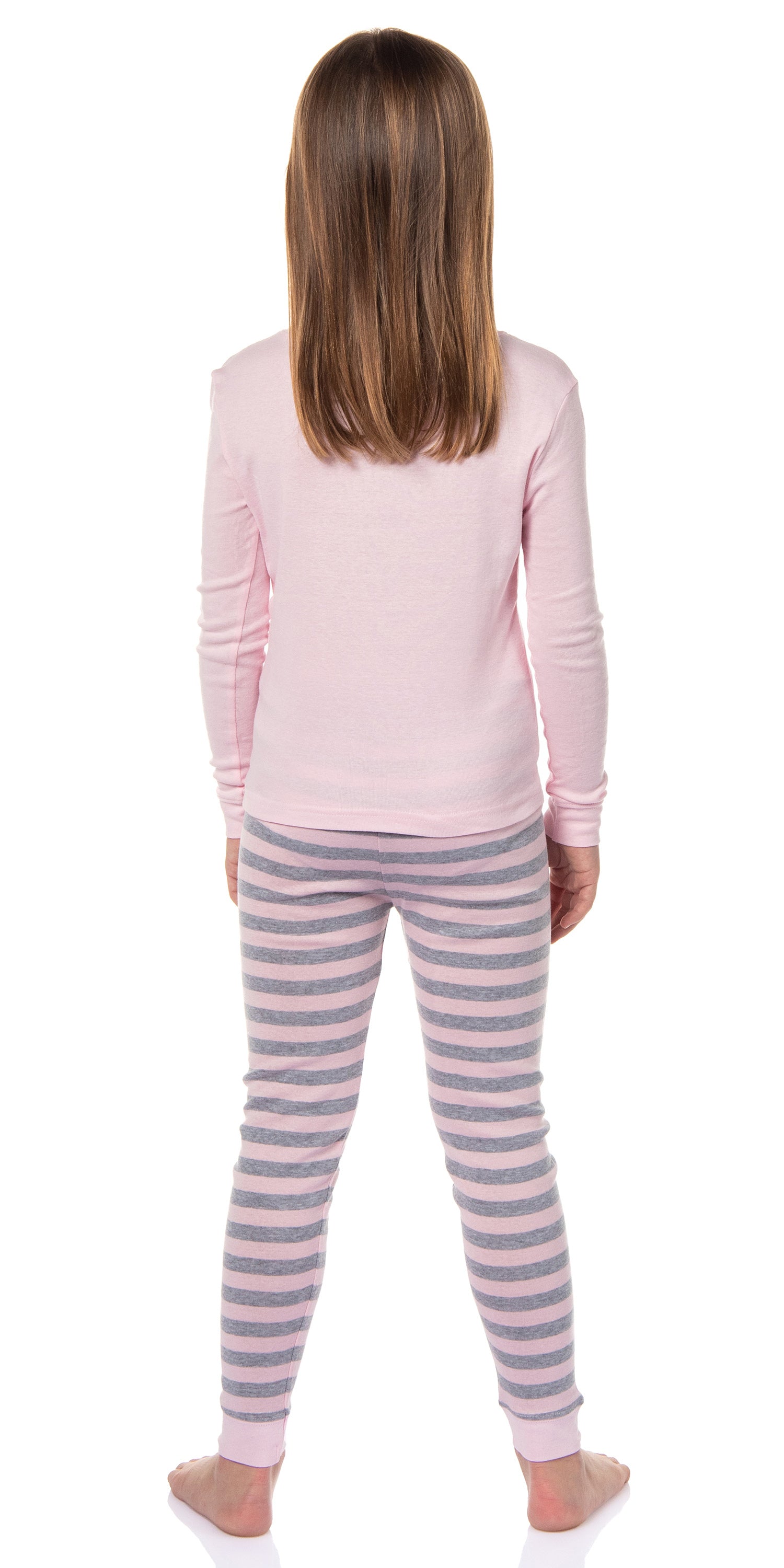 Peanuts Girls' Pink Snoopy Just Be Happy Sleep Pajama Set For Kids