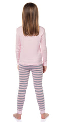 Peanuts Girls' Pink Snoopy Just Be Happy Sleep Pajama Set For Kids