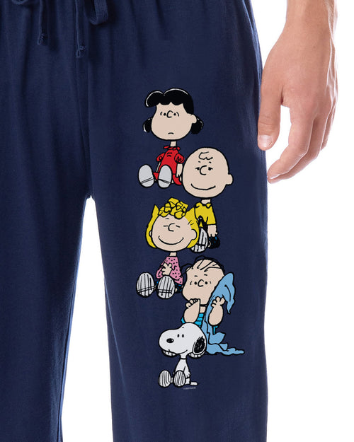 Peanuts Mens' Charlie Brown Snoopy Sleep Jogger Pajama Pants For Adults