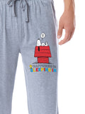 Peanuts Mens' Snoopy Happiness Is Sleeping In Sleep Jogger Pajama Pants
