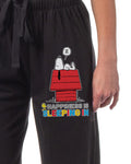 Peanuts Women's Snoopy Happiness Is Sleeping In Sleep Jogger Pajama Pants