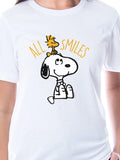 Peanuts Womens' Snoopy Woodstock All Smiles Sleep Jogger Pajama Set