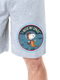 Peanuts Mens' Snoopy I Need My Space Character Sleep Pajama Shorts