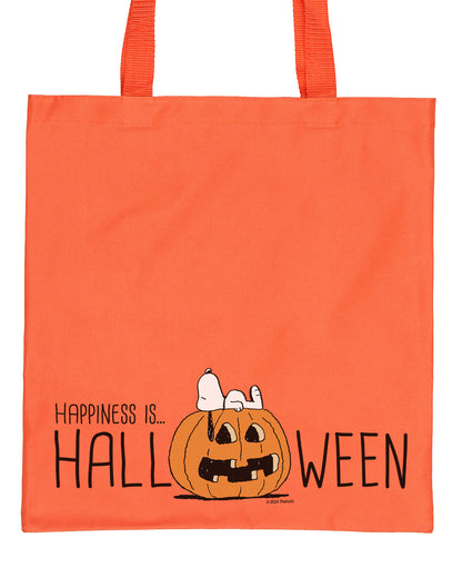 Peanuts Snoopy Happiness Is Halloween Tote Bag Single Compartment Utility Medium