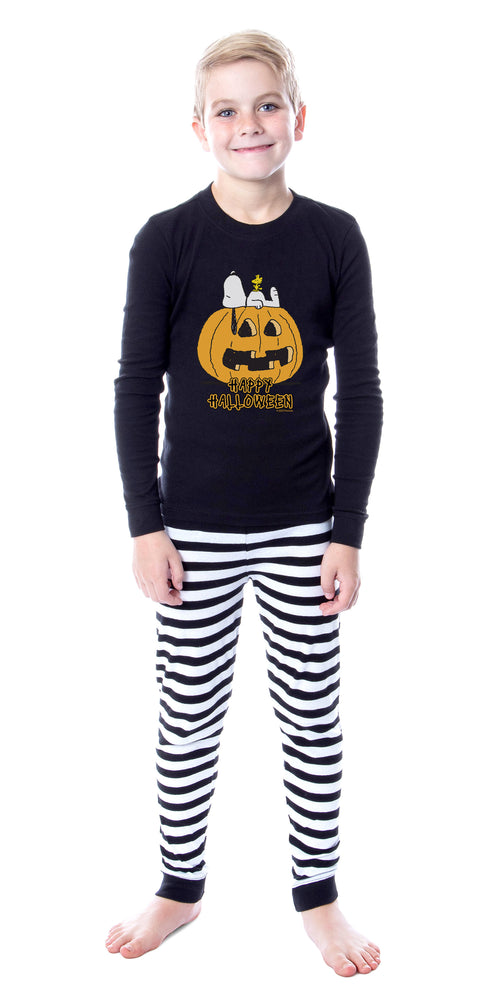 Peanuts Unisex Boys' Happy Halloween Snoopy Sleep Pajama Set For Kids