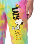 Peanuts Men's Snoopy Woodstock Lazy Days Sleep Jogger Pajama Pants