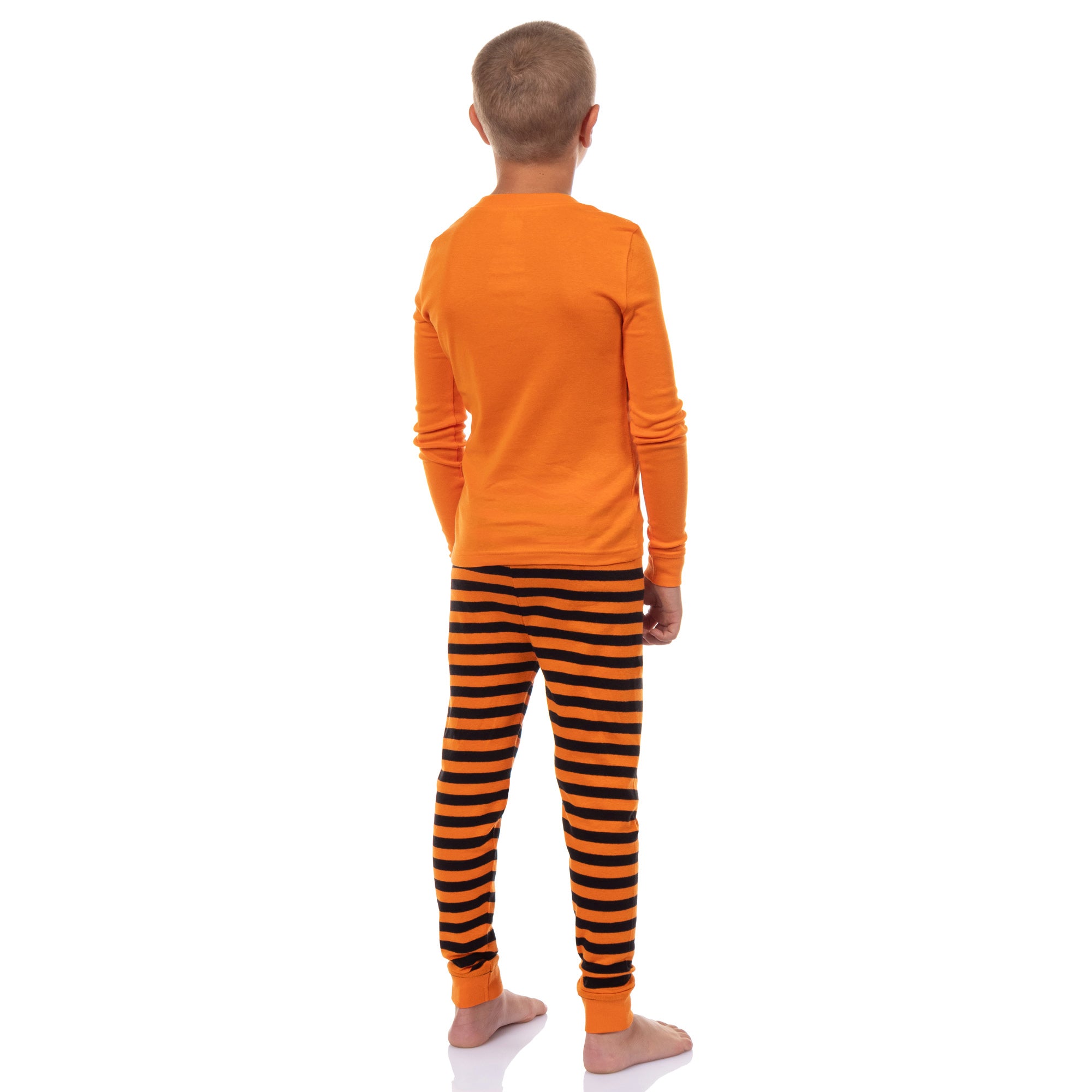 Peanuts Snoopy Woodstock Halloween Pumpkin 2 Piece Long Sleeve Pajama Set