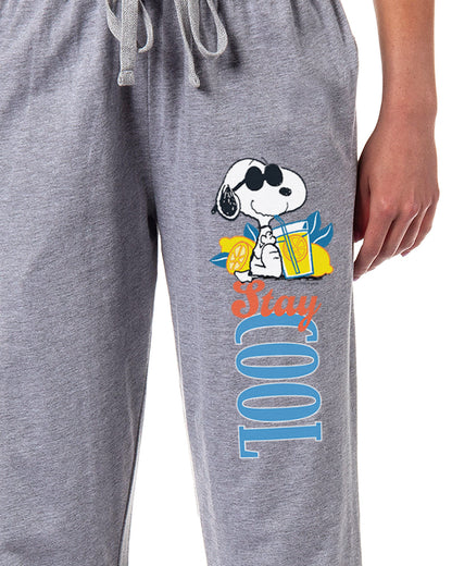 Peanuts Pajama Pants Women's Joe Cool Snoopy Stay Cool Sleepwear
