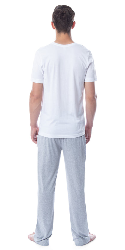 DC Mens' Superman Silhouette Truth Justice Sleep Pajama Set Shirt Pant
