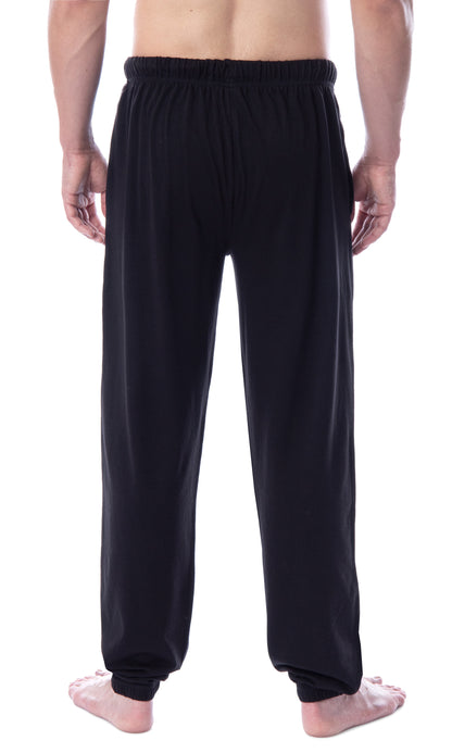 Mortal Kombat Men's Dragon Script Logo Video Game Loungewear Jogger Pajama Pants