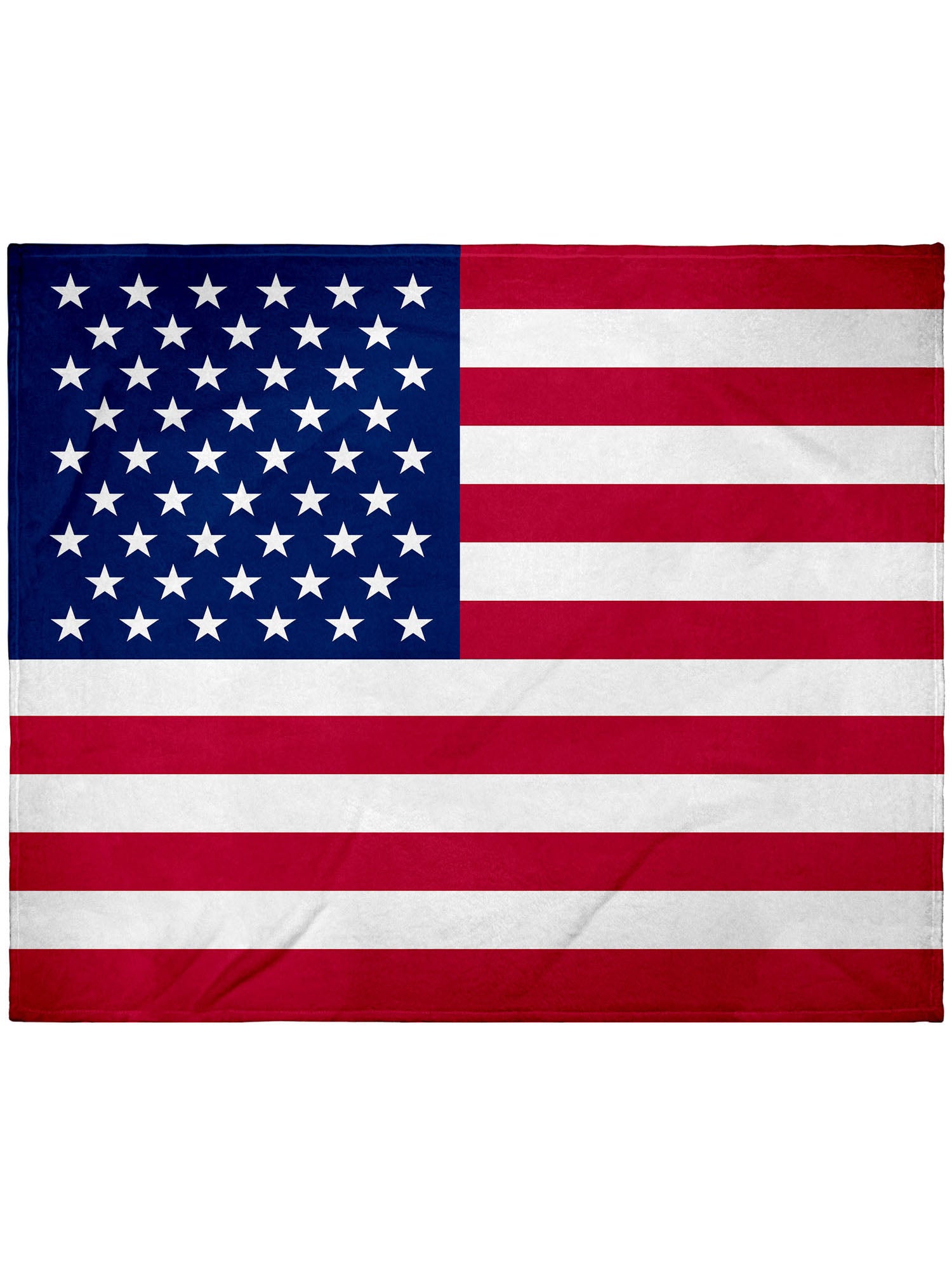American Flag Blanket Stars and Stripes USA Soft Plush Fleece Throw 50" x 60" (127cm x152cm)