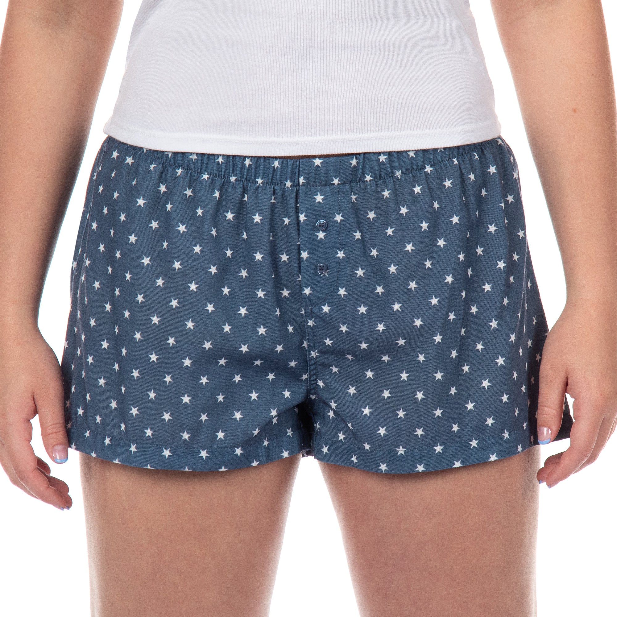 Women's Pajama Boxer Sleep Shorts Micro Boyshorts Lounge Bottoms