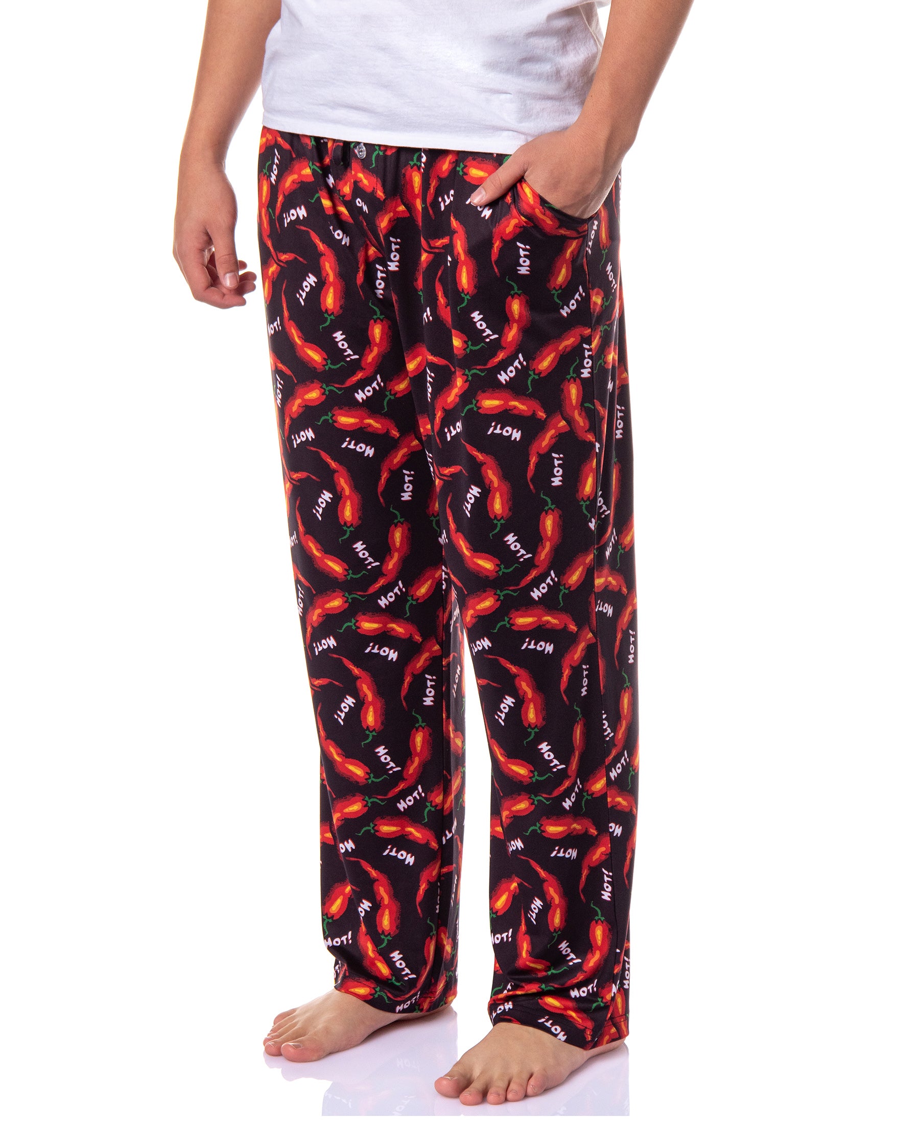 PJammy Men's Hot! Chili Peppers Sleep Lounge Pajama Pants