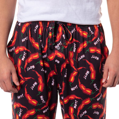 PJammy Men's Hot! Chili Peppers Sleep Lounge Pajama Pants