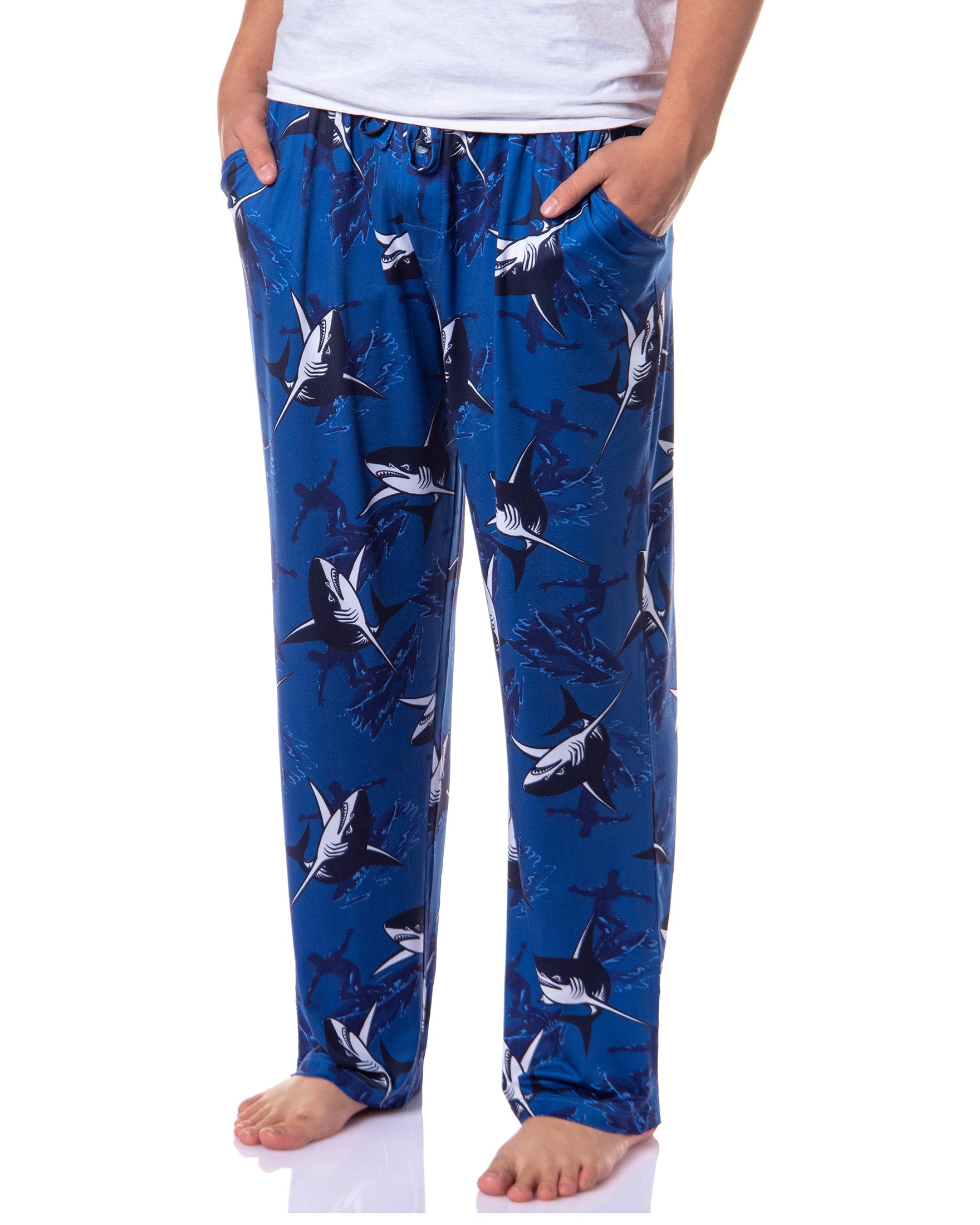 PJammy Men's Great White Shark Attack Sleep Pajama Lounge Pants