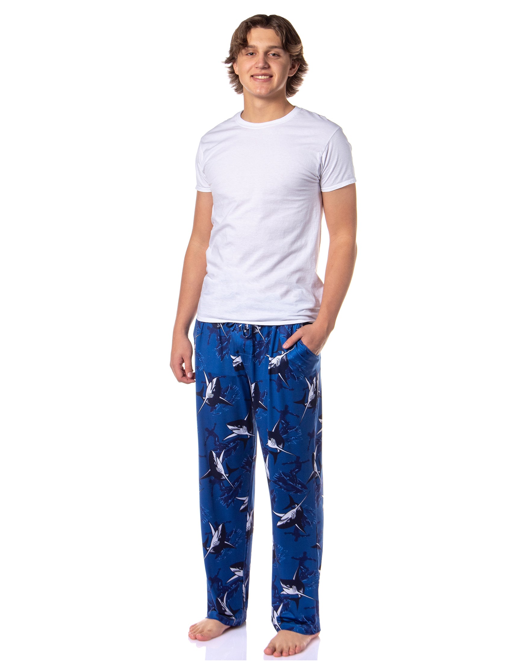 PJammy Men's Great White Shark Attack Sleep Pajama Lounge Pants
