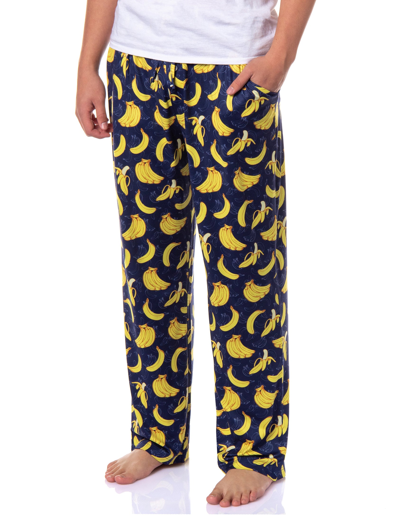 PJammy Men's Going Bananas Tossed Print Lounge Sleep Pajama Pants