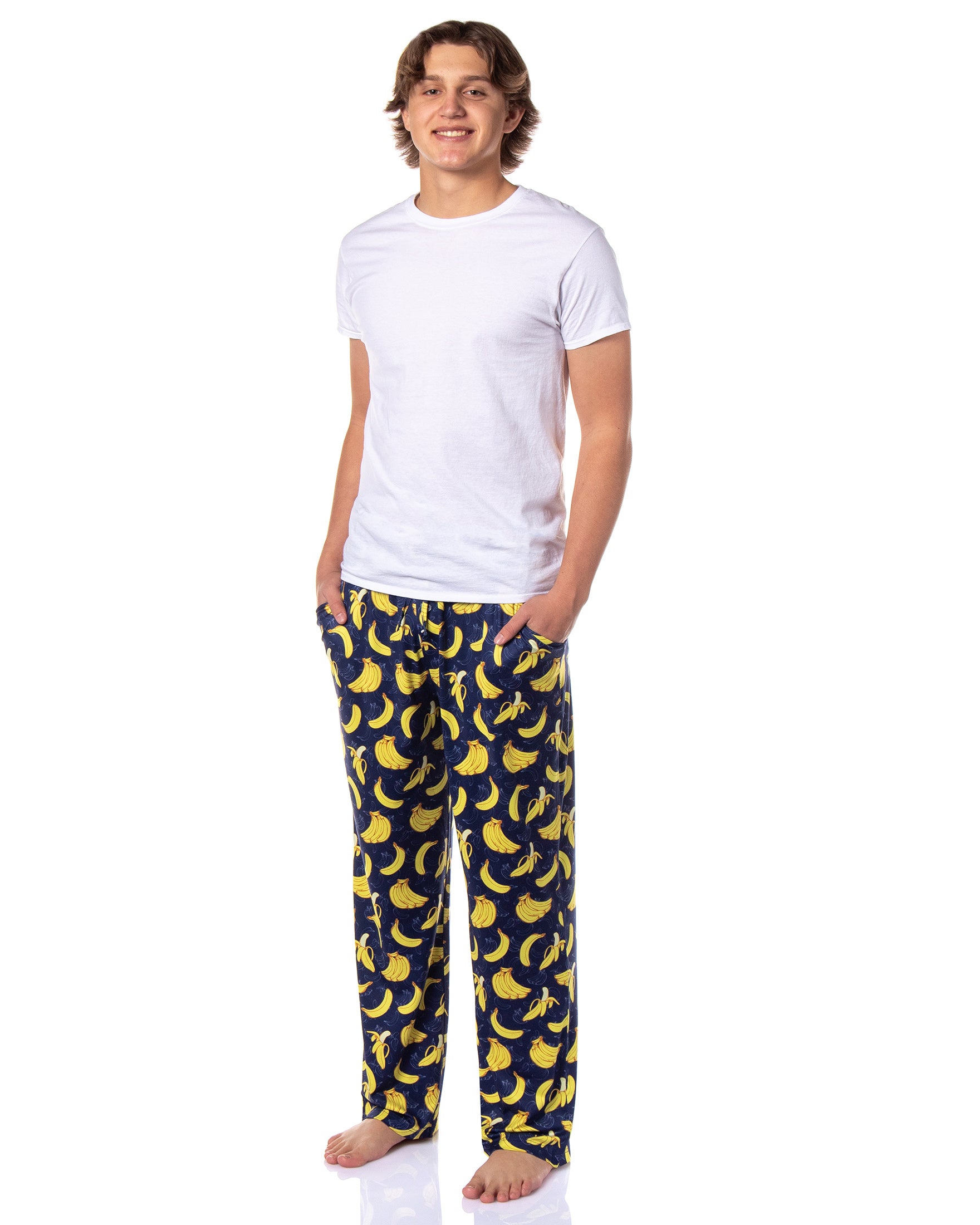 PJammy Men's Going Bananas Tossed Print Lounge Sleep Pajama Pants