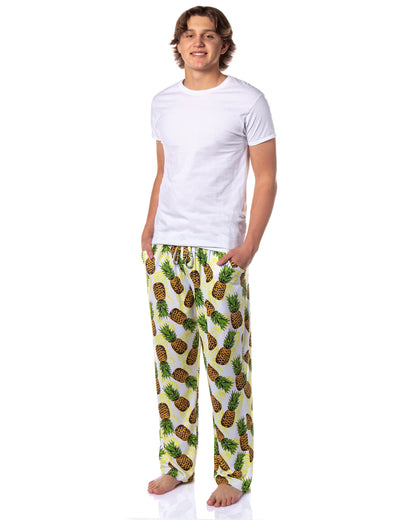 PJammy Men's Tropical Pineapple Tossed AOP Print Lounge Sleep Pajama Pants