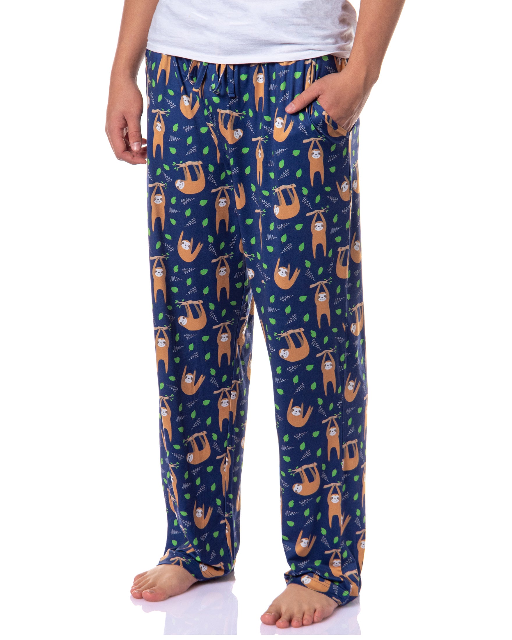 PJammy Men's Sloth Animal Hanging Around Sleep Lounge Pajama Pants
