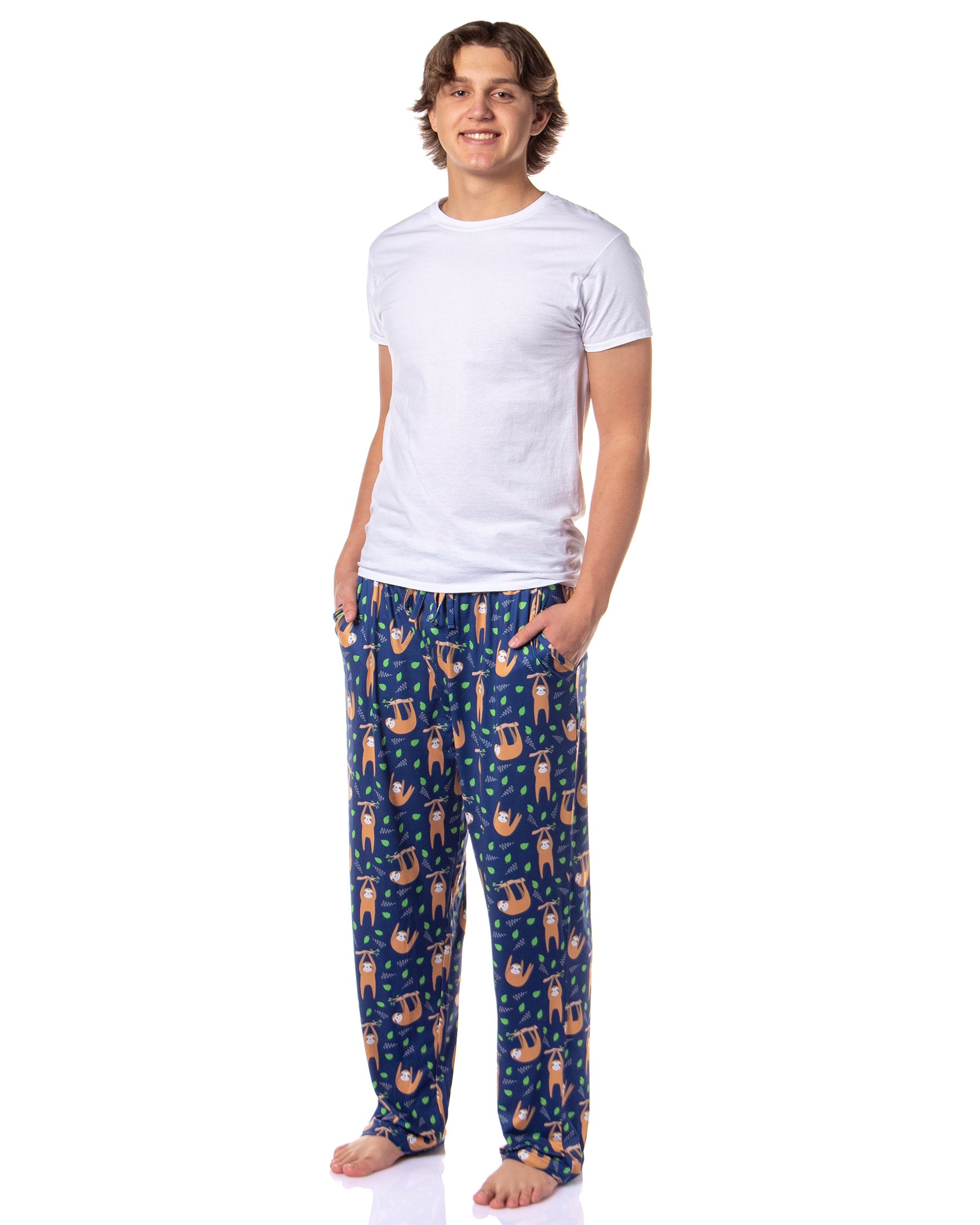 PJammy Men's Sloth Animal Hanging Around Sleep Lounge Pajama Pants