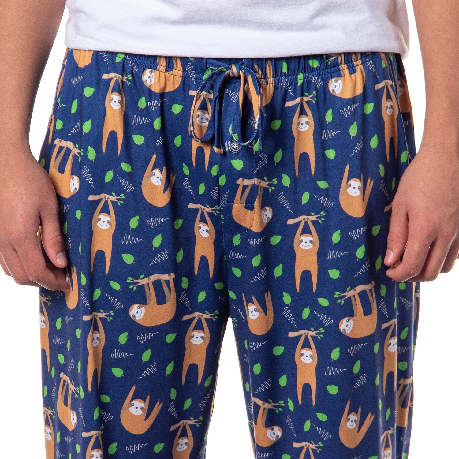 PJammy Men's Sloth Animal Hanging Around Sleep Lounge Pajama Pants