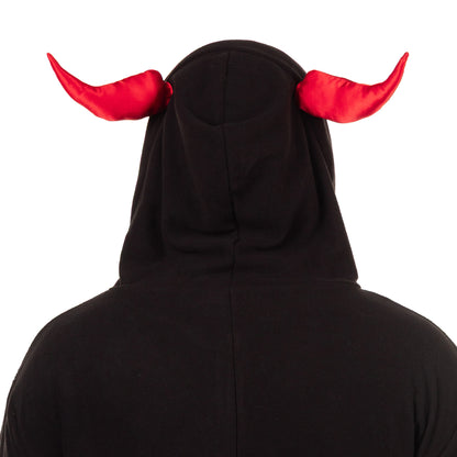 PJammy Devil Union Suit Adult Character Hooded Costume Pajamas for Men and Women (S/M)