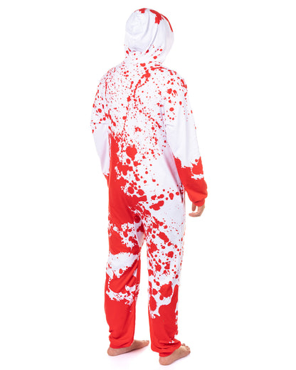 PJammy Problem Solved Union Suit Men's Horror Hooded Costume Pajama (L/XL)