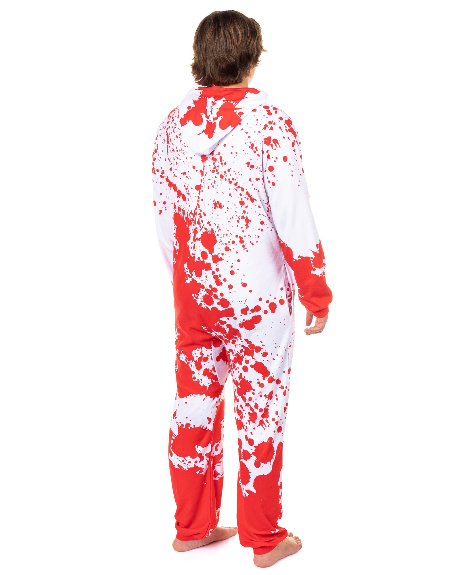 PJammy Problem Solved Union Suit Men's Horror Hooded Costume Pajama (2XL/3XL)