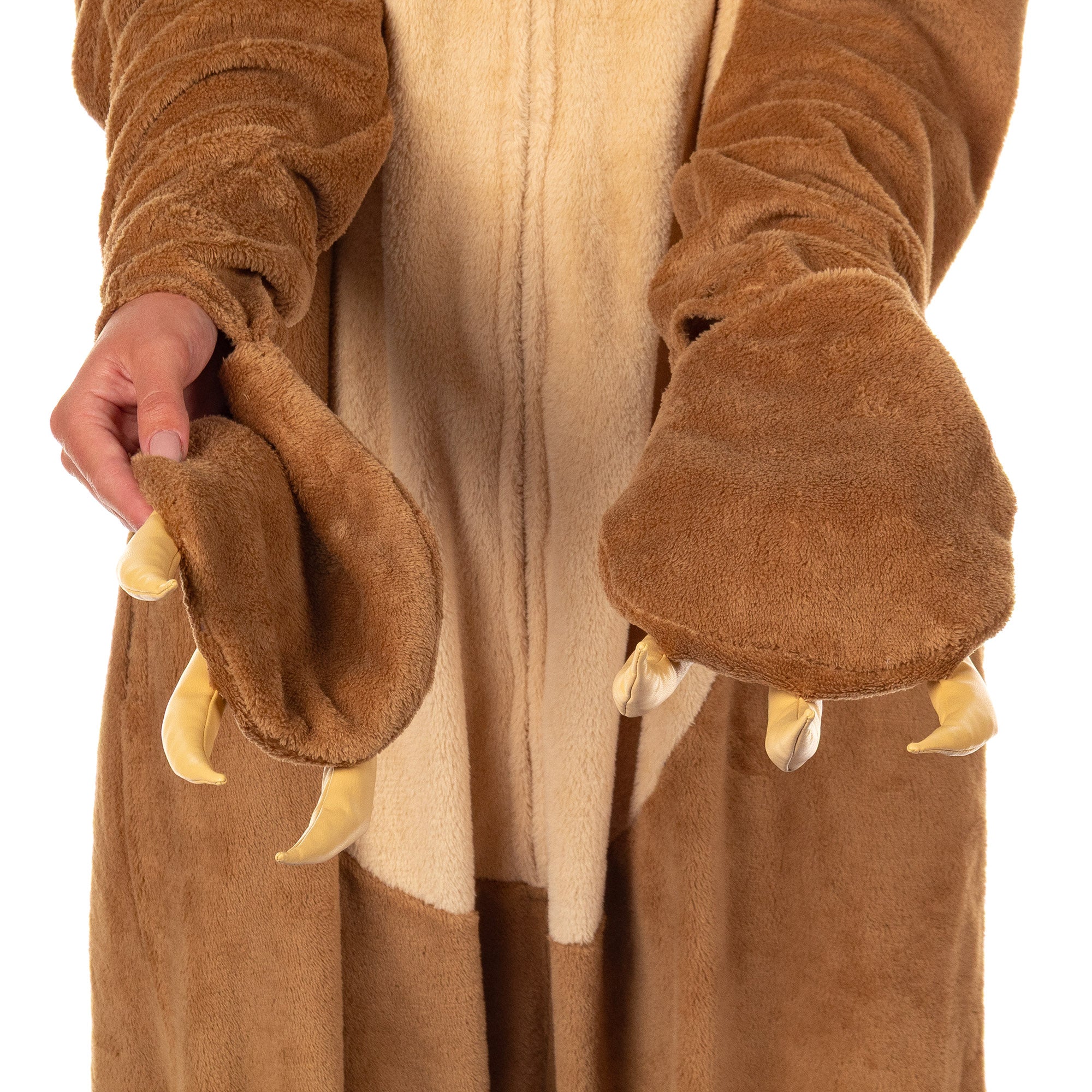 PJammy Sloth Union Suit Men's Kigurumi Hooded Costume Pajama (L/XL)