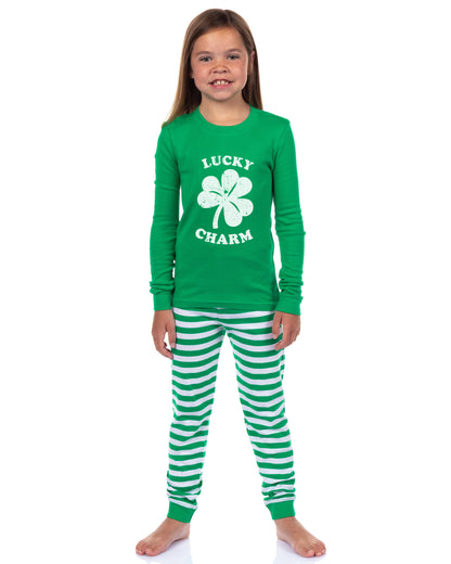 PJammy Lucky Charm 2-Piece St. Patrick's Day Tight Fit Family Pajama Set
