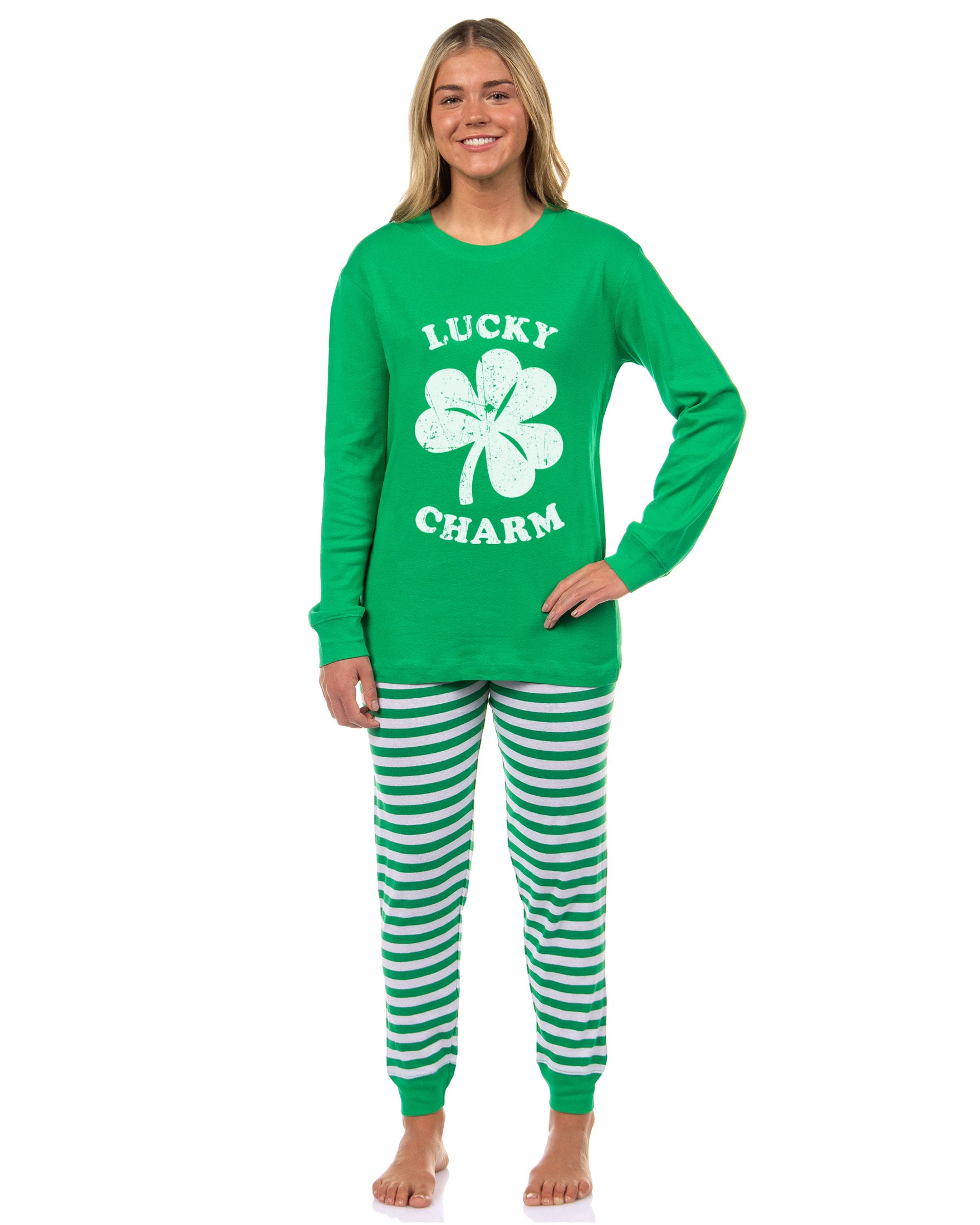 PJammy Lucky Charm 2-Piece St. Patrick's Day Tight Fit Family Pajama Set