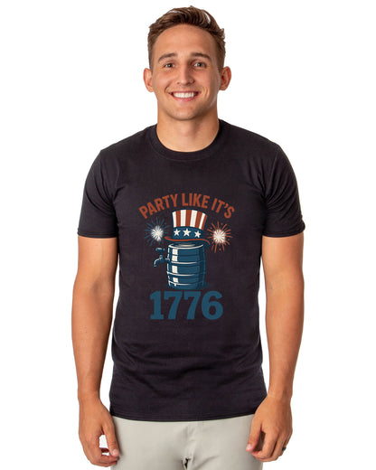 Fourth Of July Men's Party Like It's 1776 Parody Funny Short-Sleeve T-Shirt