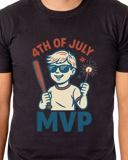 Men's 4th of July MVP Fireworks Independence Day Patriotic Funny T-Shirt For Adults
