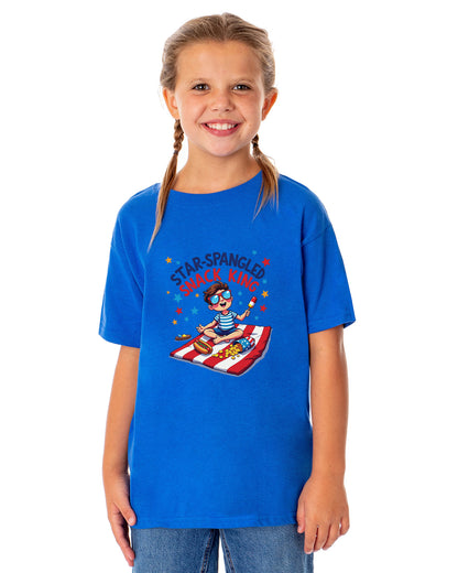 Star-Spangled Snack King Boys' 4th of July Short-Sleeve T-Shirt