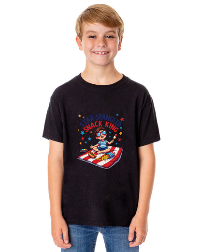 Star-Spangled Snack King Boys' 4th of July Short-Sleeve T-Shirt