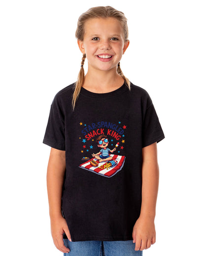 Star-Spangled Snack King Boys' 4th of July Short-Sleeve T-Shirt