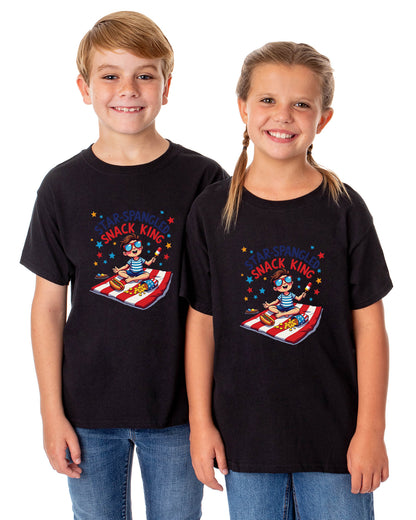 Star-Spangled Snack King Boys' 4th of July Short-Sleeve T-Shirt