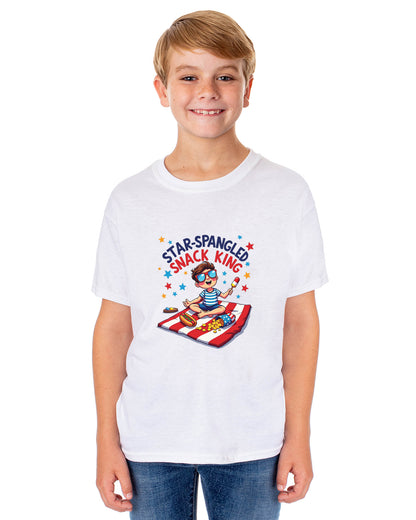 Star-Spangled Snack King Boys' 4th of July Short-Sleeve T-Shirt