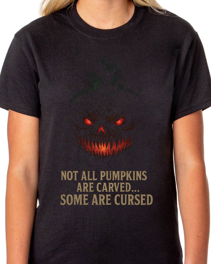 PJammy Halloween T-Shirt Women's Cursed Pumpkin Short Sleeve Tee