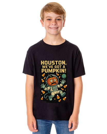 PJammy Halloween T-Shirt Boys Houston Pumpkin Short Sleeve Tee