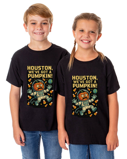 PJammy Halloween T-Shirt Boys Houston Pumpkin Short Sleeve Tee