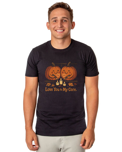 Halloween T-Shirt Men's Love You to My Core Short Sleeve Tee