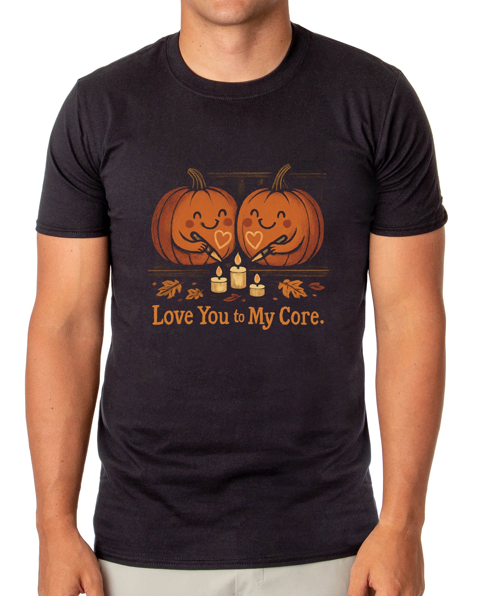 Halloween T-Shirt Men's Love You to My Core Short Sleeve Tee